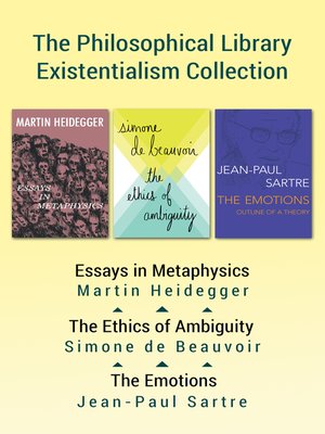 cover image of The Philosophical Library Existentialism Collection